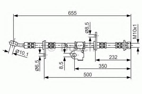 BOSCH 1 987 476 665 Тормозной шланг для HONDA CRX II (Хонда Cрх 2) BOSCH 1 987 476 665 Тормозной шланг для HONDA CRX II (Хонда Cрх 2)