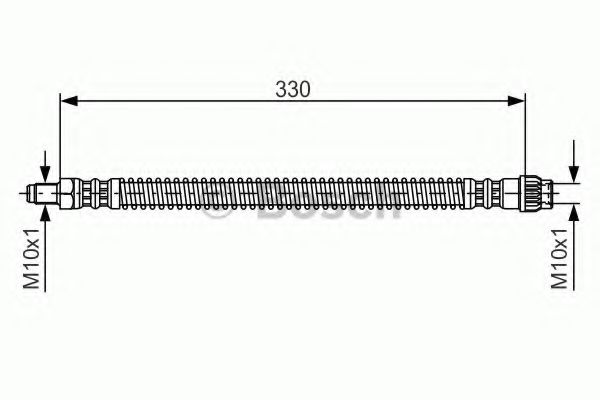 BOSCH 1 987 476 672 Тормозной шланг передняя ось, двусторонне для PEUGEOT 106 II (Пежо 106 2) BOSCH 1 987 476 672 Тормозной шланг передняя ось, двусторонне для PEUGEOT 106 II (Пежо 106 2)