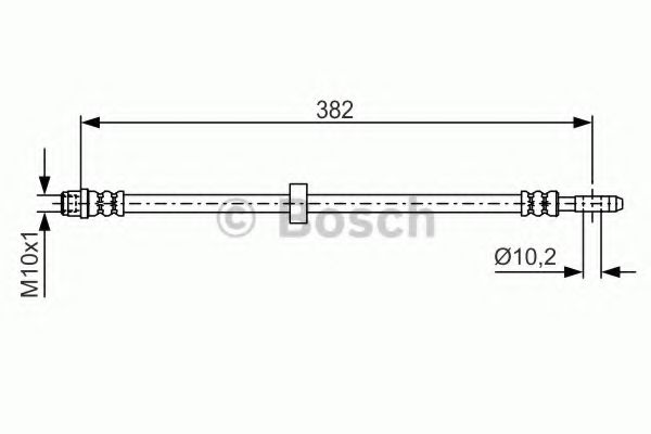 BOSCH 1 987 476 696 Тормозной шланг передняя ось, двусторонне для VOLKSWAGEN IBIZA (Фольксваген Ибиза) BOSCH 1 987 476 696 Тормозной шланг передняя ось, двусторонне для VOLKSWAGEN IBIZA (Фольксваген Ибиза)