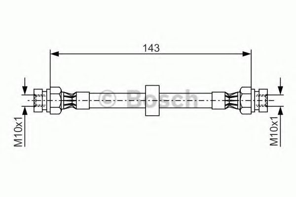 BOSCH 1 987 476 697 Тормозной шланг для SEAT CORDOBA (Сеат Кордоба) BOSCH 1 987 476 697 Тормозной шланг для SEAT CORDOBA (Сеат Кордоба)