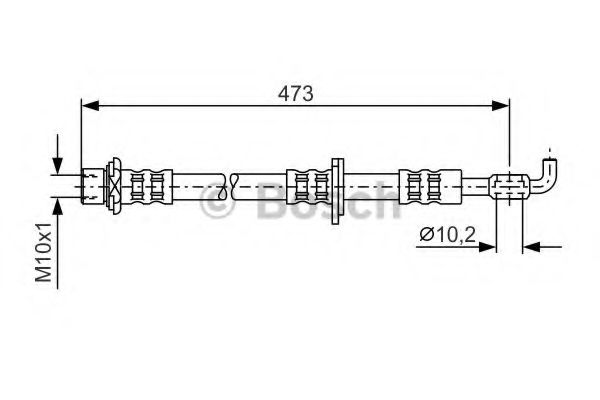 BOSCH 1 987 476 744 Тормозной шланг передний мост справа для TOYOTA PASEO (Тойота/тоета Пасэо) BOSCH 1 987 476 744 Тормозной шланг передний мост справа для TOYOTA PASEO (Тойота/тоета Пасэо)