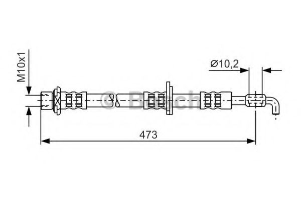 BOSCH 1 987 476 745 Тормозной шланг для TOYOTA PASEO (Тойота/тоета Пасэо) BOSCH 1 987 476 745 Тормозной шланг для TOYOTA PASEO (Тойота/тоета Пасэо)