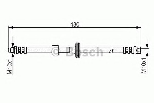 BOSCH 1 987 476 778 Тормозной шланг для MERCEDES-BENZ C-CLASS (Мэрcэдэс-бэнз С класс) BOSCH 1 987 476 778 Тормозной шланг для MERCEDES-BENZ C-CLASS (Мэрcэдэс-бэнз С класс)