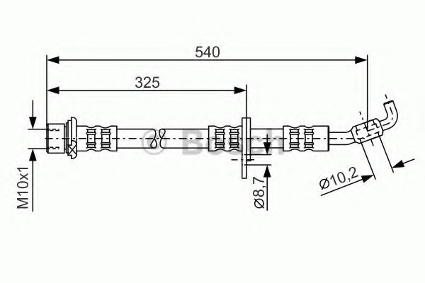 BOSCH 1 987 476 781 Тормозной шланг передний мост справа для TOYOTA CARINA E (Тойота/тоета Карина е) BOSCH 1 987 476 781 Тормозной шланг передний мост справа для TOYOTA CARINA E (Тойота/тоета Карина е)