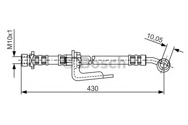 BOSCH 1 987 476 848 Тормозной шланг передний мост слева для HYUNDAI AMICA / ATOZ (Хендай Амиcа / атоз) BOSCH 1 987 476 848 Тормозной шланг передний мост слева для HYUNDAI AMICA / ATOZ (Хендай Амиcа / атоз)