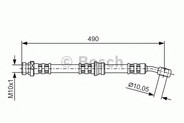 BOSCH 1 987 476 896 Тормозной шланг для HYUNDAI ELANTRA II (Хендай Элантра 2) BOSCH 1 987 476 896 Тормозной шланг для HYUNDAI ELANTRA II (Хендай Элантра 2)