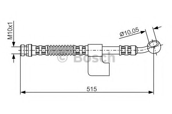 BOSCH 1 987 476 899 Тормозной шланг передний мост справа для HYUNDAI EXCEL (Хендай Эxcэл) BOSCH 1 987 476 899 Тормозной шланг передний мост справа для HYUNDAI EXCEL (Хендай Эxcэл)