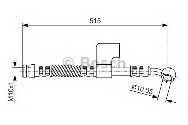 BOSCH 1 987 476 900 Тормозной шланг передний мост справа для HYUNDAI EXCEL (Хендай Эxcэл) BOSCH 1 987 476 900 Тормозной шланг передний мост справа для HYUNDAI EXCEL (Хендай Эxcэл)