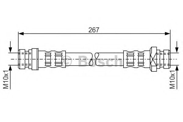 BOSCH 1 987 476 901 Тормозной шланг для HYUNDAI ELANTRA II (Хендай Элантра 2) BOSCH 1 987 476 901 Тормозной шланг для HYUNDAI ELANTRA II (Хендай Элантра 2)