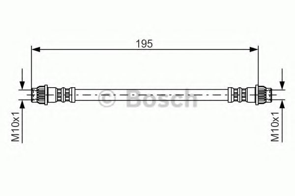 BOSCH 1 987 476 956 Тормозной шланг для RENAULT KANGOO RAPID (Рено Кангу рапид) BOSCH 1 987 476 956 Тормозной шланг для RENAULT KANGOO RAPID (Рено Кангу рапид)