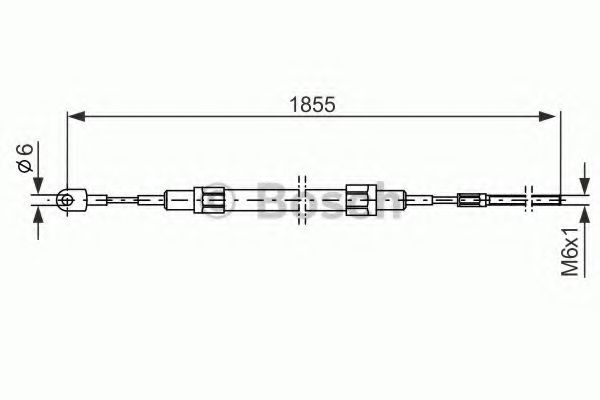 BOSCH 1 987 477 074 Трос, стояночная тормозная система справа для BMW 7 (Бмв 7) BOSCH 1 987 477 074 Трос, стояночная тормозная система справа для BMW 7 (Бмв 7)