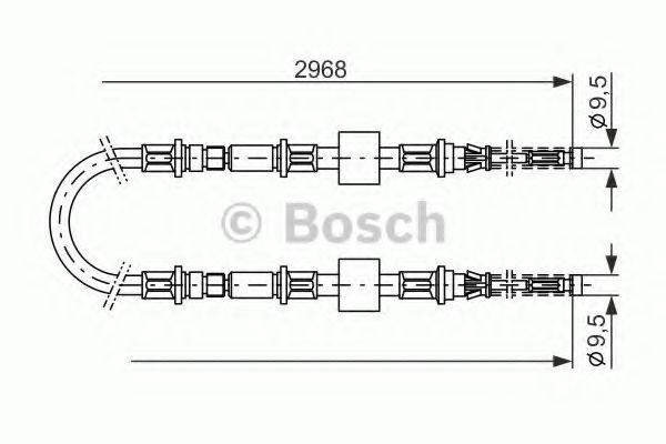 BOSCH 1 987 477 101 Трос, стояночная тормозная система посередине для FORD TRANSIT (Форд Трансит) BOSCH 1 987 477 101 Трос, стояночная тормозная система посередине для FORD TRANSIT (Форд Трансит)