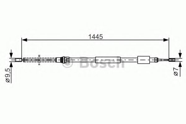 BOSCH 1 987 477 151 Трос, стояночная тормозная система для PEUGEOT 309 II (Пежо 309 2) BOSCH 1 987 477 151 Трос, стояночная тормозная система для PEUGEOT 309 II (Пежо 309 2)