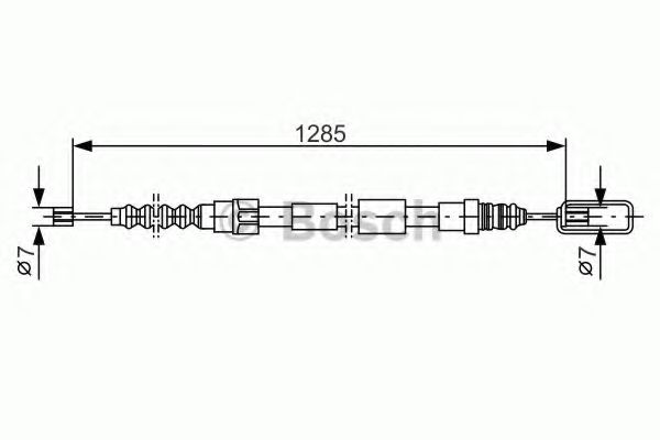BOSCH 1 987 477 155 Трос, стояночная тормозная система для RENAULT ESPACE II (Рено Эспейс 2) BOSCH 1 987 477 155 Трос, стояночная тормозная система для RENAULT ESPACE II (Рено Эспейс 2)