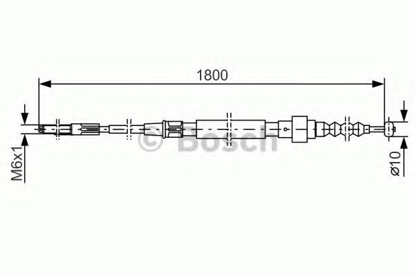 BOSCH 1 987 477 165 Трос, стояночная тормозная система посередине для VOLKSWAGEN JETTA II (Фольксваген Жэтта 2) BOSCH 1 987 477 165 Трос, стояночная тормозная система посередине для VOLKSWAGEN JETTA II (Фольксваген Жэтта 2)