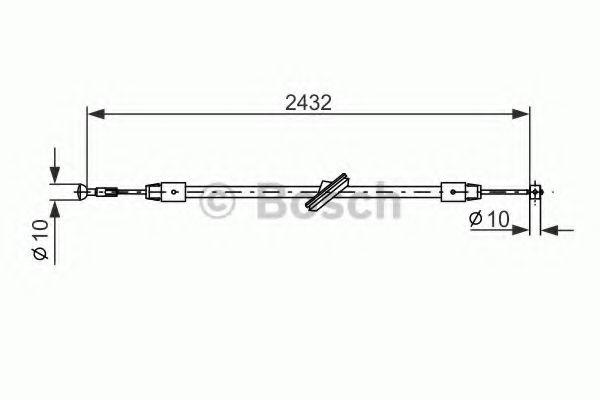 BOSCH 1 987 477 198 Трос, стояночная тормозная система для MERCEDESBENZ (Мерседес бенц) BOSCH 1 987 477 198 Трос, стояночная тормозная система для MERCEDESBENZ (Мерседес бенц)