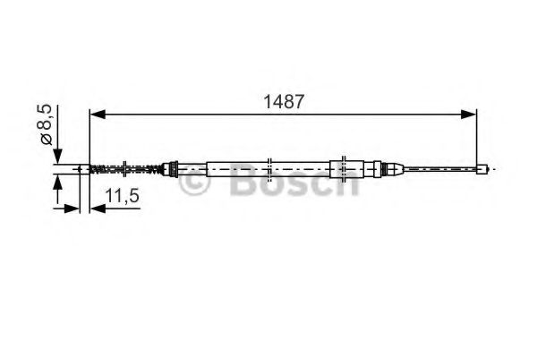 BOSCH 1 987 477 280 Трос, стояночная тормозная система справа для RENAULT ALLIANCE (Рено Аллианcэ) BOSCH 1 987 477 280 Трос, стояночная тормозная система справа для RENAULT ALLIANCE (Рено Аллианcэ)