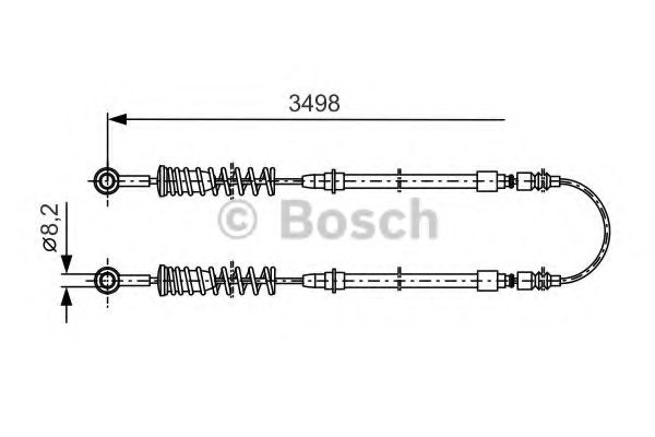 BOSCH 1 987 477 291 Трос, стояночная тормозная система сзади для FIAT STRADA II (Фиат Страда 2) BOSCH 1 987 477 291 Трос, стояночная тормозная система сзади для FIAT STRADA II (Фиат Страда 2)