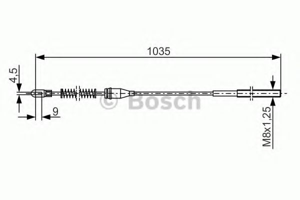 BOSCH 1 987 477 307 Трос, стояночная тормозная система для OPEL CORSA A (Опель Cорса а) BOSCH 1 987 477 307 Трос, стояночная тормозная система для OPEL CORSA A (Опель Cорса а)