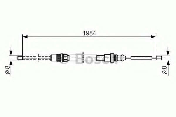 BOSCH 1 987 477 335 Трос, стояночная тормозная система для RENAULT ESPACE I (Рено Эспаcэ и) BOSCH 1 987 477 335 Трос, стояночная тормозная система для RENAULT ESPACE I (Рено Эспаcэ и)