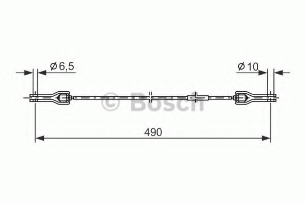 BOSCH 1 987 477 360 Трос, стояночная тормозная система для FORD FIESTA (Форд Фиэста) BOSCH 1 987 477 360 Трос, стояночная тормозная система для FORD FIESTA (Форд Фиэста)