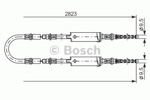 BOSCH 1 987 477 369 Трос, стояночная тормозная система с одинарными шинами для FORD TRANSIT (Форд Трансит) BOSCH 1 987 477 369 Трос, стояночная тормозная система с одинарными шинами для FORD TRANSIT (Форд Трансит)