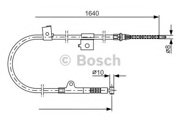BOSCH 1 987 477 405 Трос, стояночная тормозная система для NISSAN PRIMERA (Ниссан Примера) BOSCH 1 987 477 405 Трос, стояночная тормозная система для NISSAN PRIMERA (Ниссан Примера)