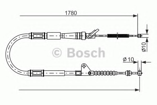 BOSCH 1 987 477 414 Трос, стояночная тормозная система для TOYOTA CARINA E (Тойота/тоета Карина е) BOSCH 1 987 477 414 Трос, стояночная тормозная система для TOYOTA CARINA E (Тойота/тоета Карина е)