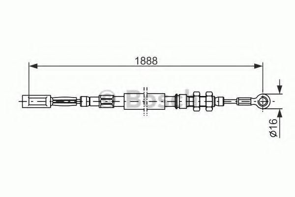 BOSCH 1 987 477 420 Трос, стояночная тормозная система для FIAT DUCATO (Фиат Дукато) BOSCH 1 987 477 420 Трос, стояночная тормозная система для FIAT DUCATO (Фиат Дукато)