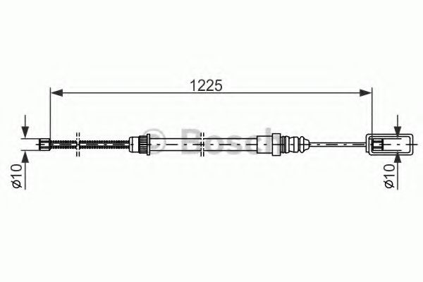 BOSCH 1 987 477 453 Трос, стояночная тормозная система для PEUGEOT (Пежо) BOSCH 1 987 477 453 Трос, стояночная тормозная система для PEUGEOT (Пежо)
