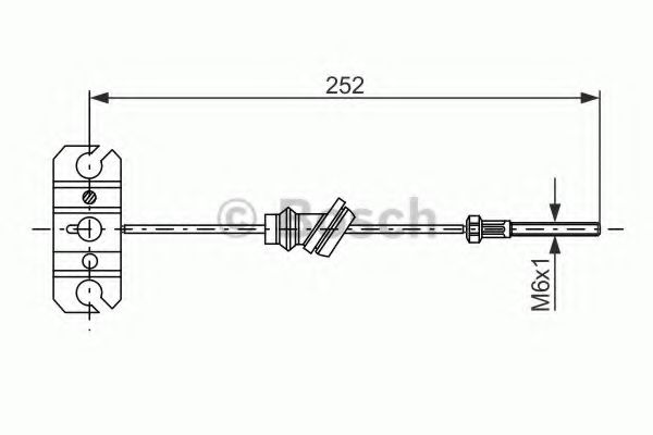 BOSCH 1 987 477 503 Трос, стояночная тормозная система спереди для MAZDA (Мазда) BOSCH 1 987 477 503 Трос, стояночная тормозная система спереди для MAZDA (Мазда)