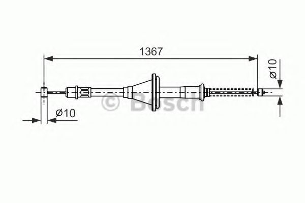 BOSCH 1 987 477 514 Трос, стояночная тормозная система справа для MITSUBISHI LANCER III (Митсубиши/митсубиси Ланcэр 3) BOSCH 1 987 477 514 Трос, стояночная тормозная система справа для MITSUBISHI LANCER III (Митсубиши/митсубиси Ланcэр 3)