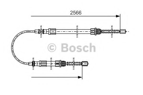BOSCH 1 987 477 515 Трос, стояночная тормозная система сзади для FIAT DUCATO (Фиат Дукато) BOSCH 1 987 477 515 Трос, стояночная тормозная система сзади для FIAT DUCATO (Фиат Дукато)