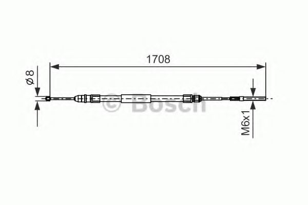 BOSCH 1 987 477 531 Трос, стояночная тормозная система справа для BMW (Бмв) BOSCH 1 987 477 531 Трос, стояночная тормозная система справа для BMW (Бмв)