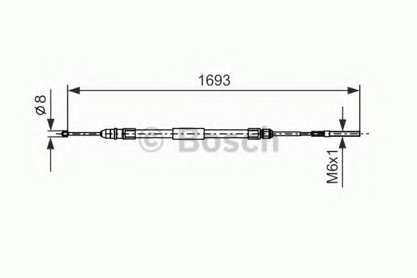 BOSCH 1 987 477 532 Трос, стояночная тормозная система для BMW (Бмв) BOSCH 1 987 477 532 Трос, стояночная тормозная система для BMW (Бмв)