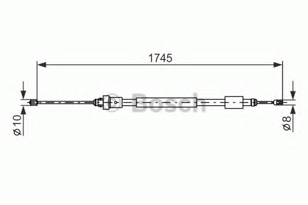 BOSCH 1 987 477 576 Трос, стояночная тормозная система слева для CITROËN BERLINGO (CитроËн Берлинго) BOSCH 1 987 477 576 Трос, стояночная тормозная система слева для CITROËN BERLINGO (CитроËн Берлинго)