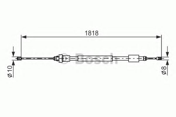 BOSCH 1 987 477 577 Трос, стояночная тормозная система для CITROËN BERLINGO (CитроËн Берлинго) BOSCH 1 987 477 577 Трос, стояночная тормозная система для CITROËN BERLINGO (CитроËн Берлинго)