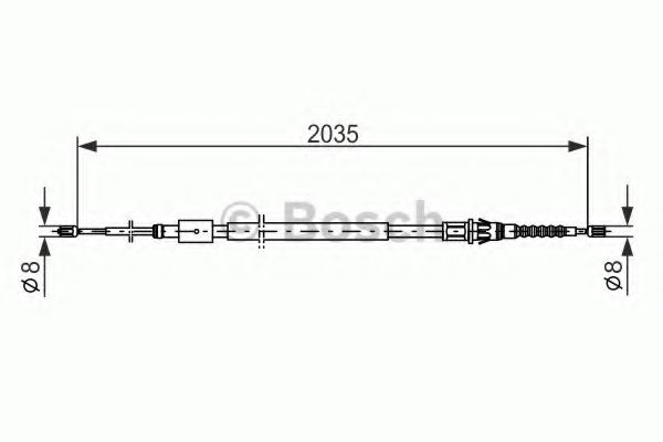BOSCH 1 987 477 598 Трос, стояночная тормозная система справа для CITROËN C4 I (CитроËн С4 и) BOSCH 1 987 477 598 Трос, стояночная тормозная система справа для CITROËN C4 I (CитроËн С4 и)