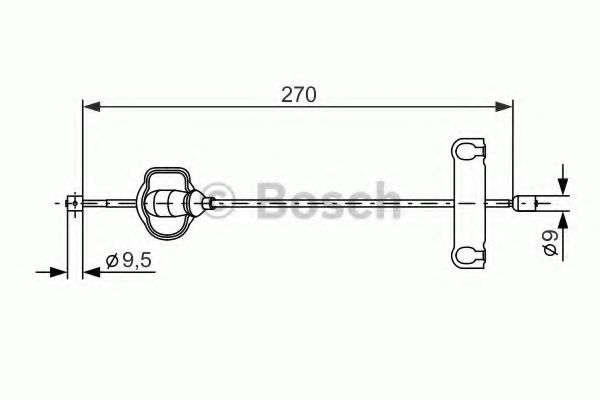 BOSCH 1 987 477 631 Трос, стояночная тормозная система спереди для FORD MONDEO (Форд Мондэо) BOSCH 1 987 477 631 Трос, стояночная тормозная система спереди для FORD MONDEO (Форд Мондэо)
