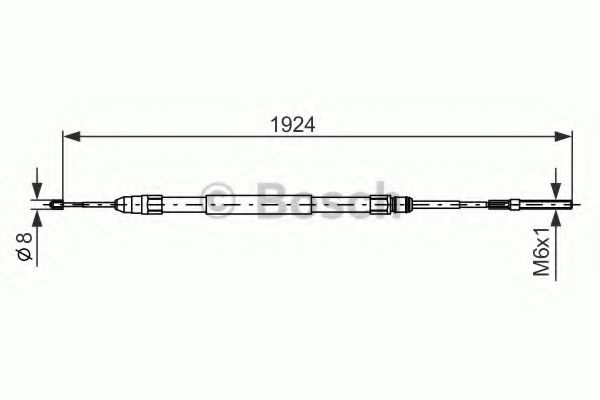 BOSCH 1 987 477 693 Трос, стояночная тормозная система слева для BMW (Бмв) BOSCH 1 987 477 693 Трос, стояночная тормозная система слева для BMW (Бмв)