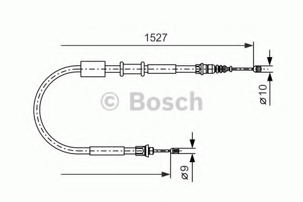 BOSCH 1 987 477 730 Трос, стояночная тормозная система справа для FIAT PUNTO (Фиат Пунто) BOSCH 1 987 477 730 Трос, стояночная тормозная система справа для FIAT PUNTO (Фиат Пунто)
