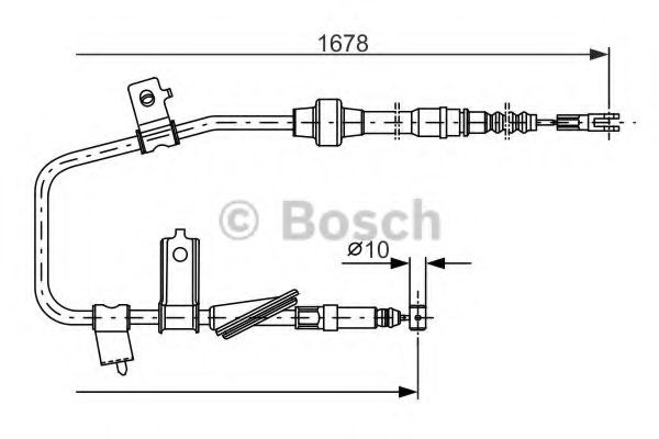 BOSCH 1 987 477 736 Трос, стояночная тормозная система справа для ROVER 400 (Ровер 400) BOSCH 1 987 477 736 Трос, стояночная тормозная система справа для ROVER 400 (Ровер 400)