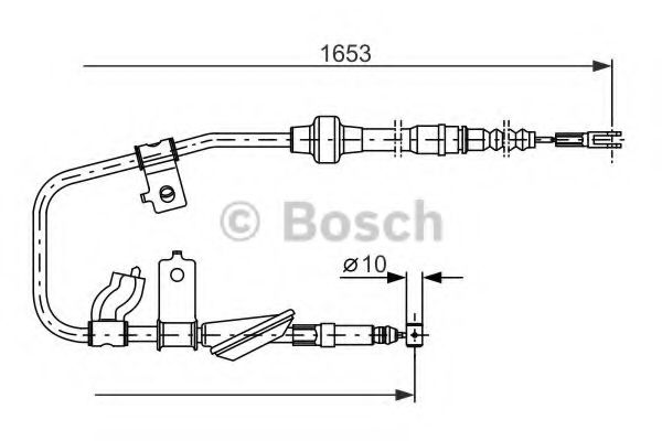 BOSCH 1 987 477 738 Трос, стояночная тормозная система для ROVER 400 (Ровер 400) BOSCH 1 987 477 738 Трос, стояночная тормозная система для ROVER 400 (Ровер 400)
