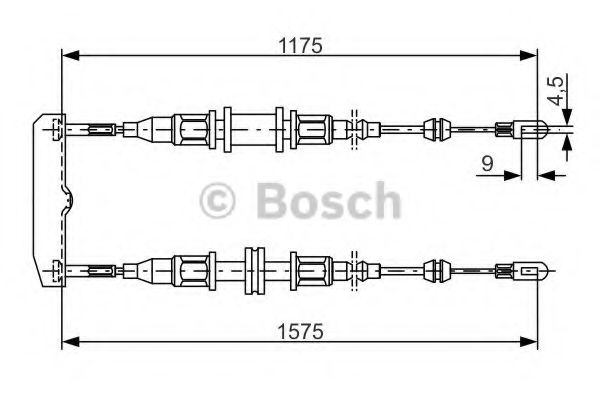 BOSCH 1 987 477 766 Трос, стояночная тормозная система посередине для OPEL ASCONA B (Опель Асcона б) BOSCH 1 987 477 766 Трос, стояночная тормозная система посередине для OPEL ASCONA B (Опель Асcона б)