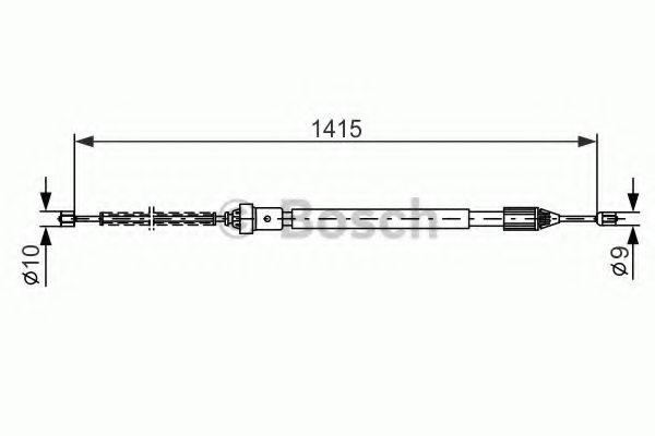 BOSCH 1 987 477 782 Трос, стояночная тормозная система справа для RENAULT SYMBOL I (Рено Съмбол и) BOSCH 1 987 477 782 Трос, стояночная тормозная система справа для RENAULT SYMBOL I (Рено Съмбол и)