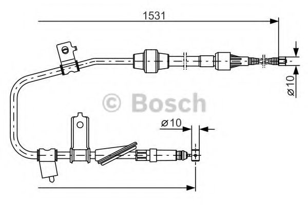 BOSCH 1 987 477 788 Трос, стояночная тормозная система справа для ROVER 400 (Ровер 400) BOSCH 1 987 477 788 Трос, стояночная тормозная система справа для ROVER 400 (Ровер 400)