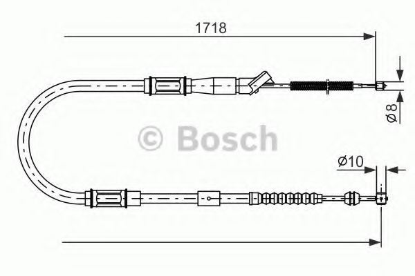 BOSCH 1 987 477 797 Трос, стояночная тормозная система слева для TOYOTA SCEPTER (Тойота/тоета Сcэптэр) BOSCH 1 987 477 797 Трос, стояночная тормозная система слева для TOYOTA SCEPTER (Тойота/тоета Сcэптэр)