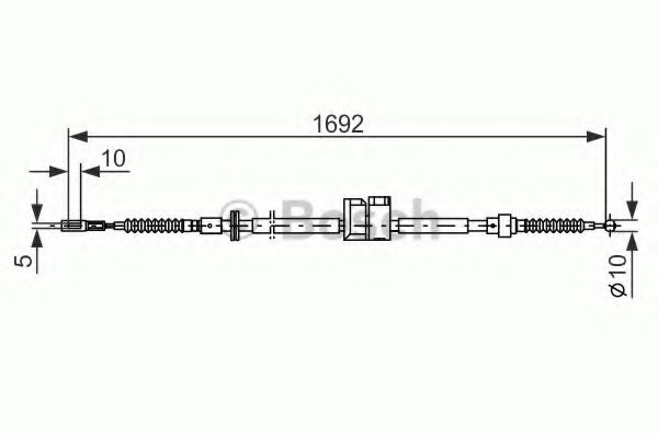 BOSCH 1 987 477 813 Трос, стояночная тормозная система слева для AUDI A6 (Ауди А6) BOSCH 1 987 477 813 Трос, стояночная тормозная система слева для AUDI A6 (Ауди А6)