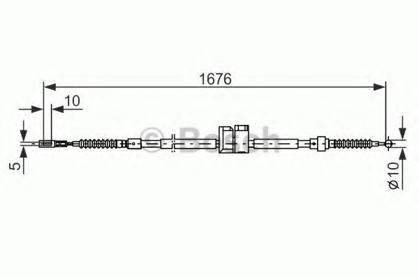 BOSCH 1 987 477 815 Трос, стояночная тормозная система для AUDI A6 (Ауди А6) BOSCH 1 987 477 815 Трос, стояночная тормозная система для AUDI A6 (Ауди А6)