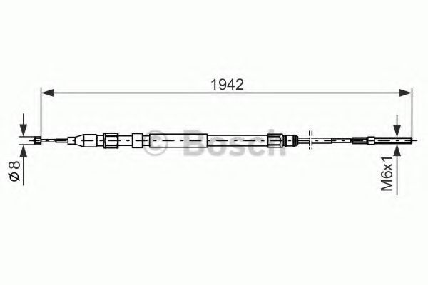 BOSCH 1 987 477 820 Трос, стояночная тормозная система справа для BMW (Бмв) BOSCH 1 987 477 820 Трос, стояночная тормозная система справа для BMW (Бмв)